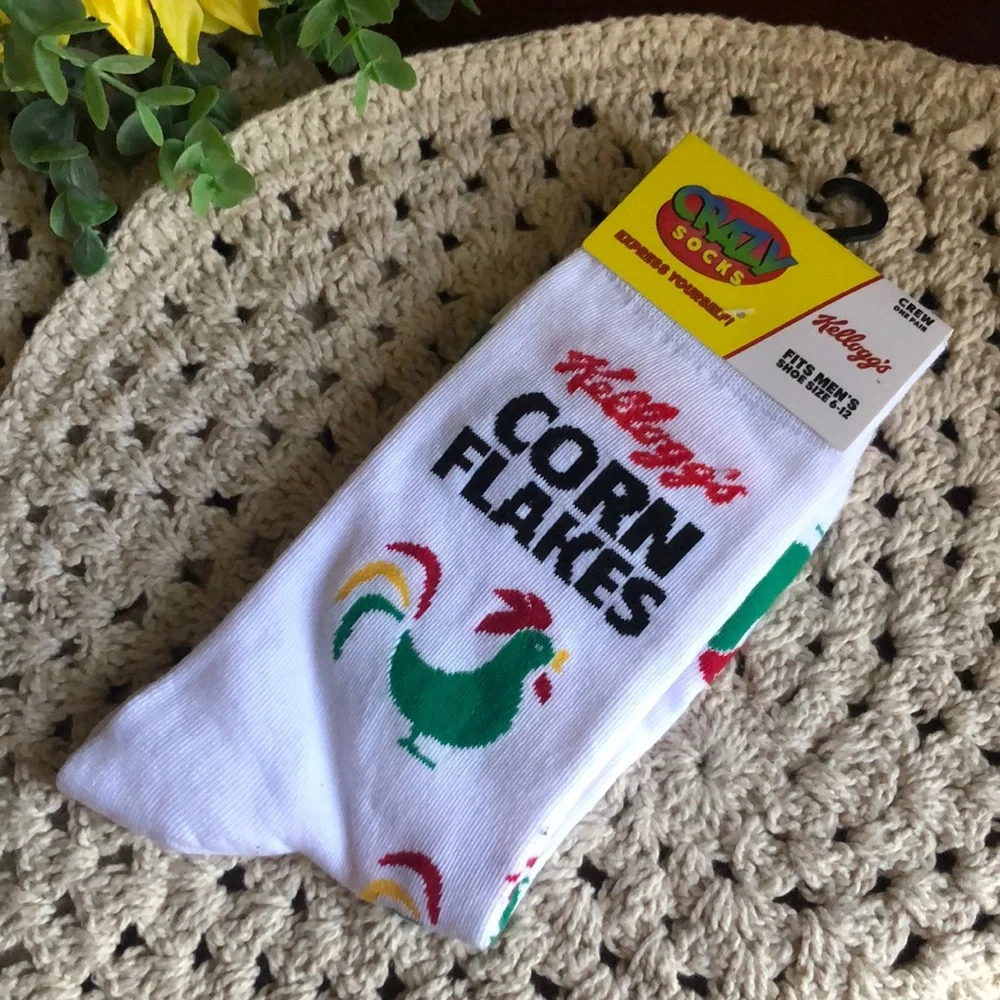Crazy Socks Kellogg’s CORN FLAKES Men’s Crew Socks
